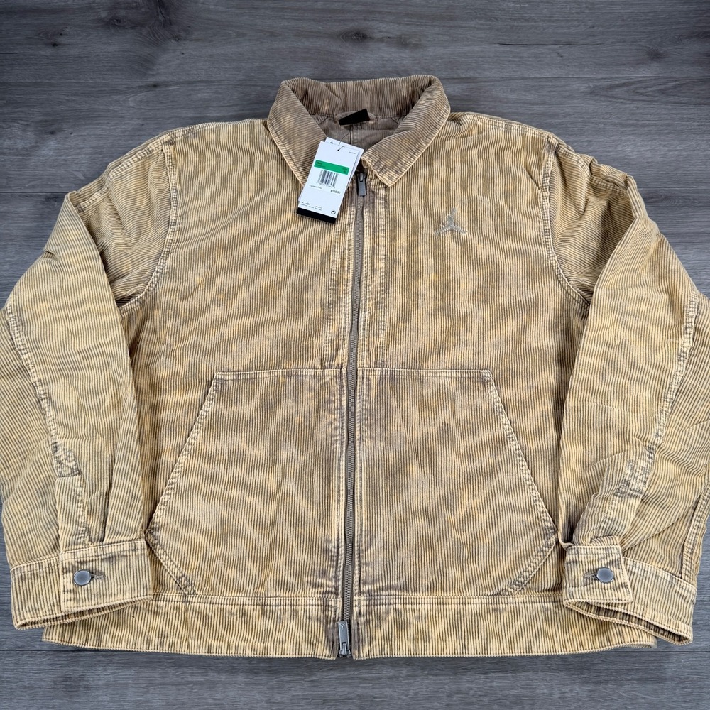 Jordan Flight Corduroy Chore Jacket Men's XL Tan IF1825-247